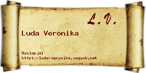 Luda Veronika névjegykártya